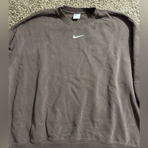 brown nike crewneck